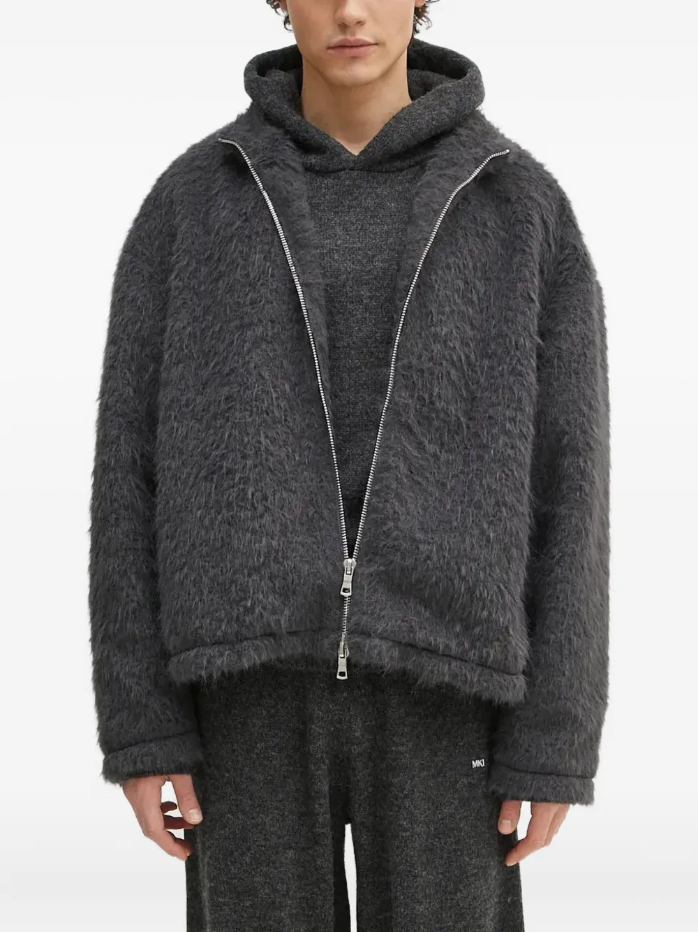 Куртка на молнии с высоким воротником MKI Miyuki Zoku, серый 
Куртка на молнии с высоким воротником MKI Miyuki Zoku, серый