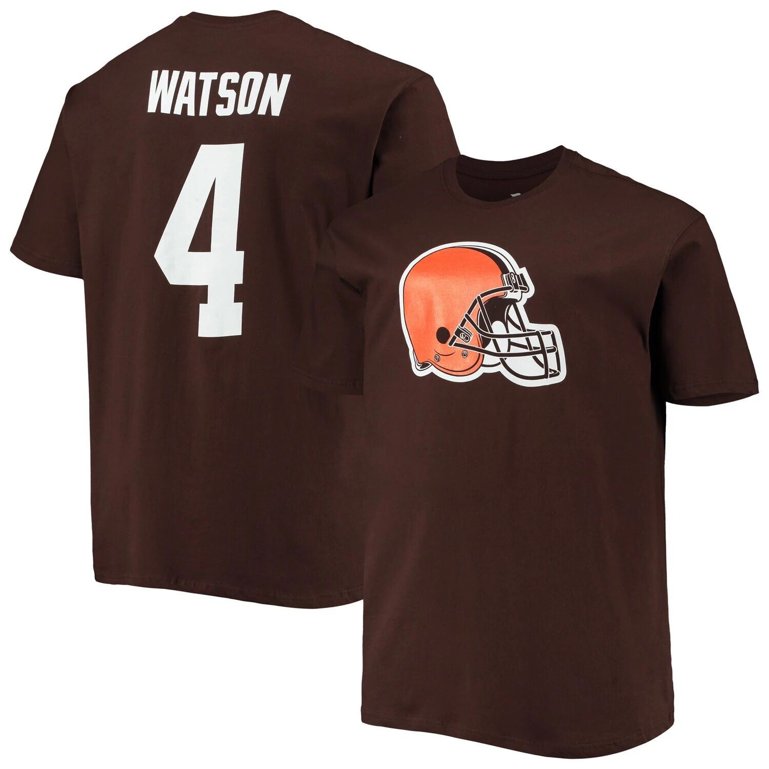 Мужская фирменная футболка Deshaun Watson Brown Cleveland Browns Big & Tall с именем и номером игрока Fanatics
Мужская фирменная футболка Deshaun Watson Brown Cleveland Browns Big & Tall с именем и номером игрока Fanatics