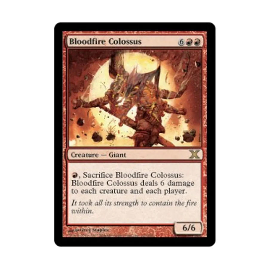 CCG Колосс Кровавого Огня (клавиша R), MTG - 10th Edition
CCG Колосс Кровавого Огня (клавиша R), MTG - 10th Edition