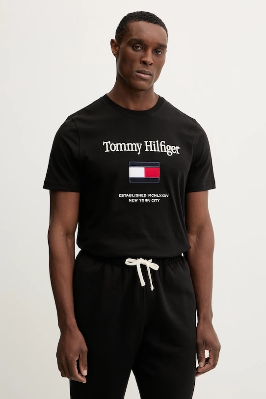 Хлопковая футболка Tommy Hilfiger, черный
Хлопковая футболка Tommy Hilfiger, черный