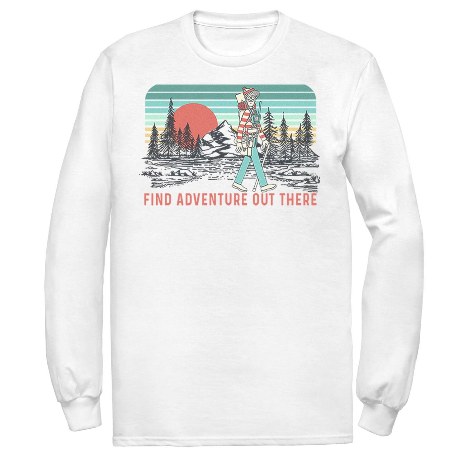 Мужская футболка Where's Waldo Find Adventure Out There Licensed Character
Мужская футболка Where's Waldo Find Adventure Out There Licensed Character