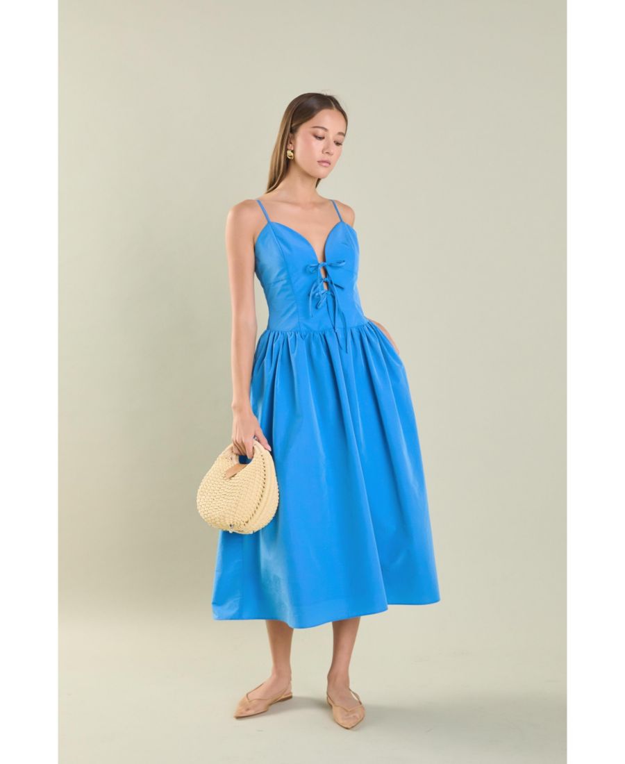 Женское миди-платье с завязками спереди endless rose, Cornflower
Женское миди-платье с завязками спереди endless rose, Cornflower