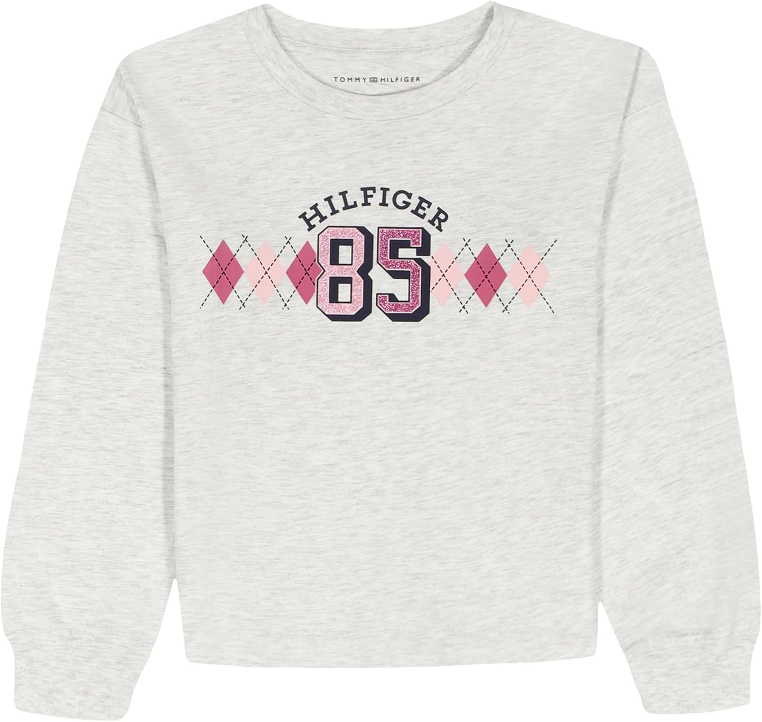 Футболка с длинными рукавами и круглым вырезом Tommy Hilfiger для девочек, Oat Heather Glitter 85
Футболка с длинными рукавами и круглым вырезом Tommy Hilfiger для девочек, Oat Heather Glitter 85