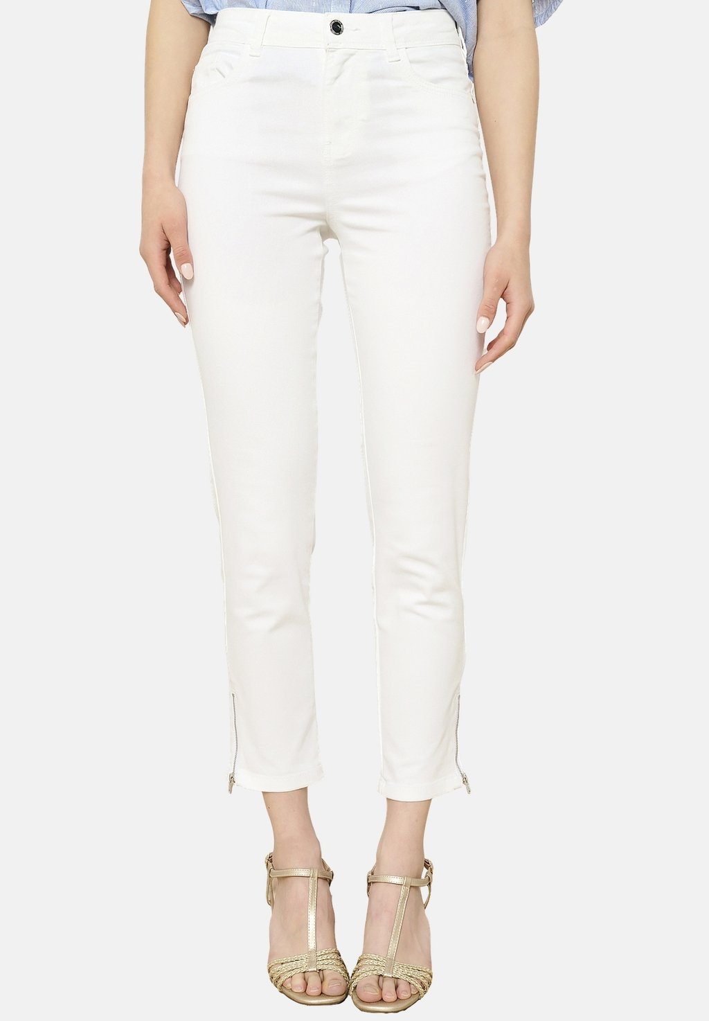 Джинсы облегающего кроя WITH ZIPPER LolaLiza, белый 
Джинсы облегающего кроя WITH ZIPPER LolaLiza, белый