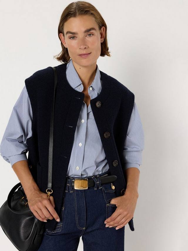 Безрукавка из шерсти Nolwenn Gerard Darel, Navy
Безрукавка из шерсти Nolwenn Gerard Darel, Navy