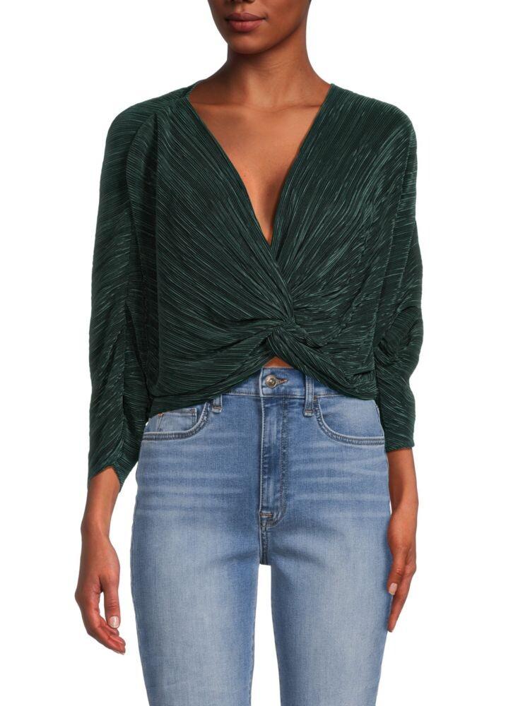 Укороченный топ с плиссировкой и твистом Renee C., цвет Olive
Укороченный топ с плиссировкой и твистом Renee C., цвет Olive