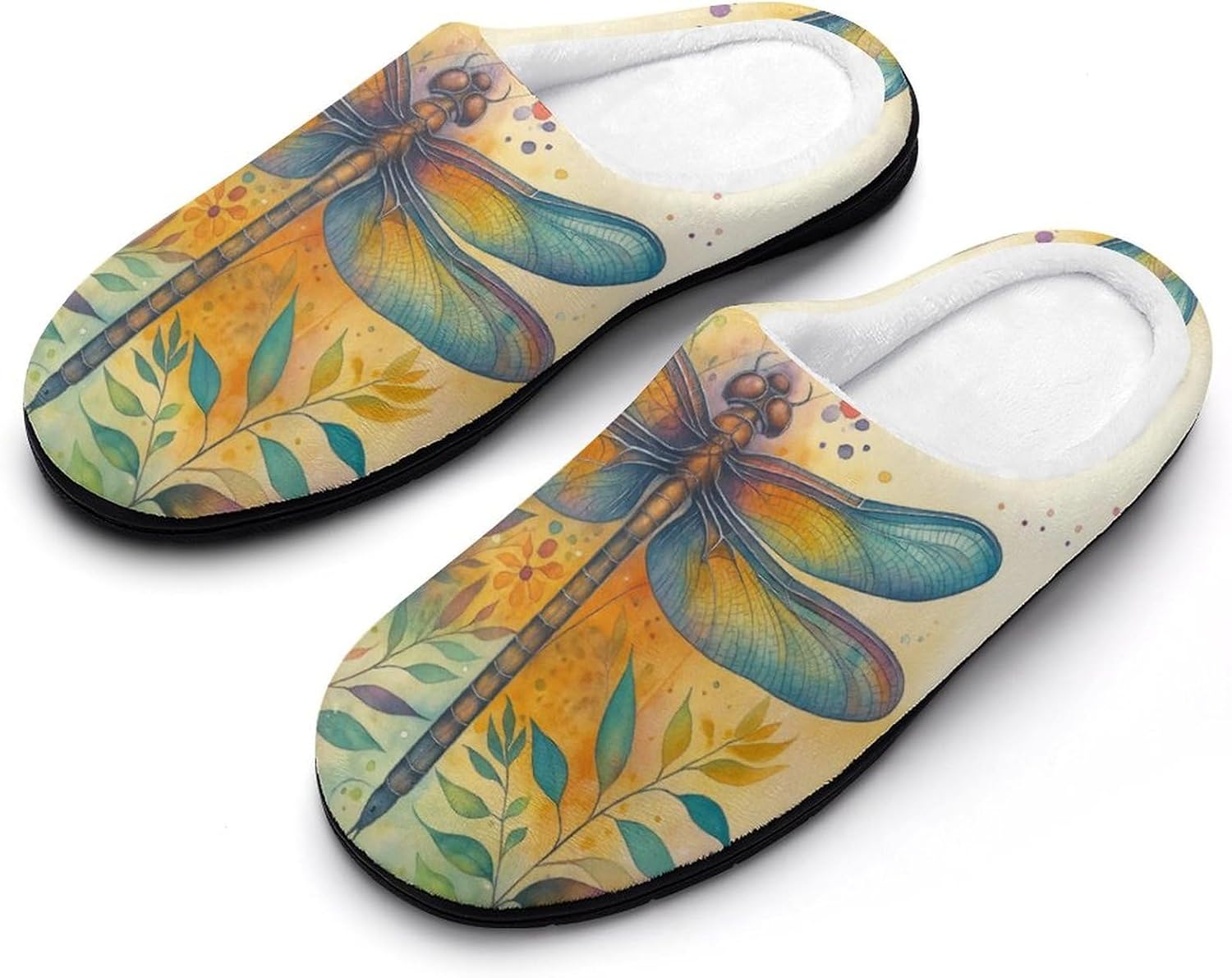 KKdskkds Яркие домашние тапочки для мужчин из хлопка с противоскользящим покрытием, уютные, теплые, дышащие, Vintage Watercolor Dragonfly
KKdskkds Яркие домашние тапочки для мужчин из хлопка с противоскользящим покрытием, уютные, теплые, дышащие, Vintage Watercolor Dragonfly