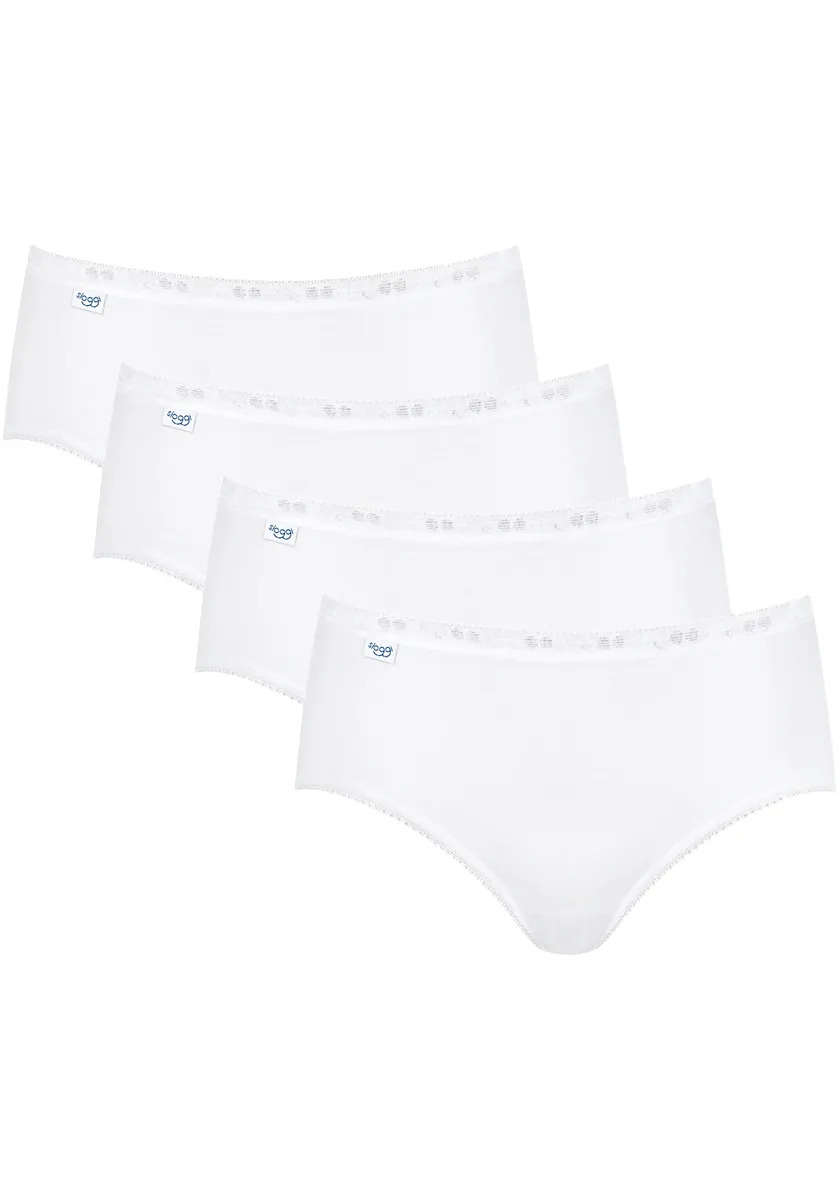 Трусы миди sloggi "Basic+ Midi 4P" (4 шт. в упаковке), с тонким кружевным краем, белый
Трусы миди sloggi "Basic+ Midi 4P" (4 шт. в упаковке), с тонким кружевным краем, белый