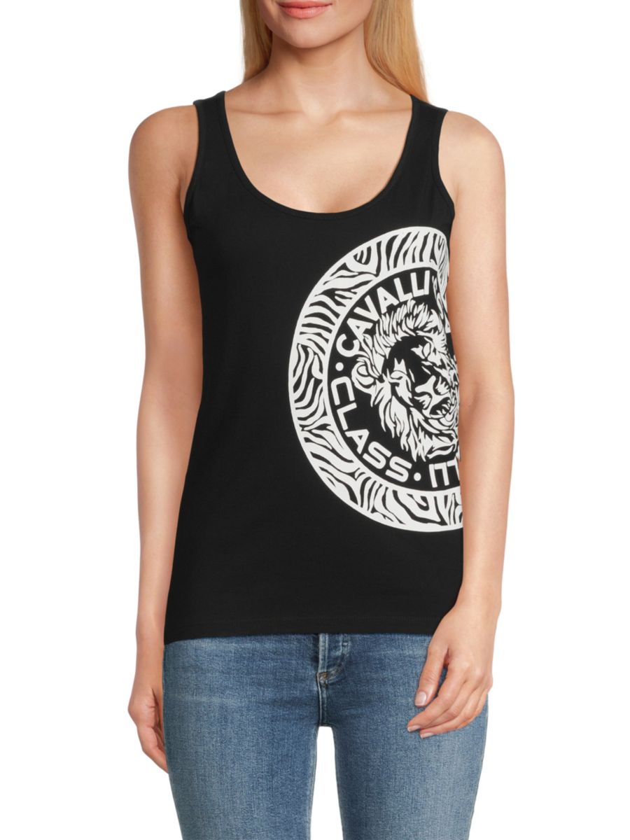 Майка с графическим логотипом Roberto Cavalli, черный
Майка с графическим логотипом Roberto Cavalli, черный