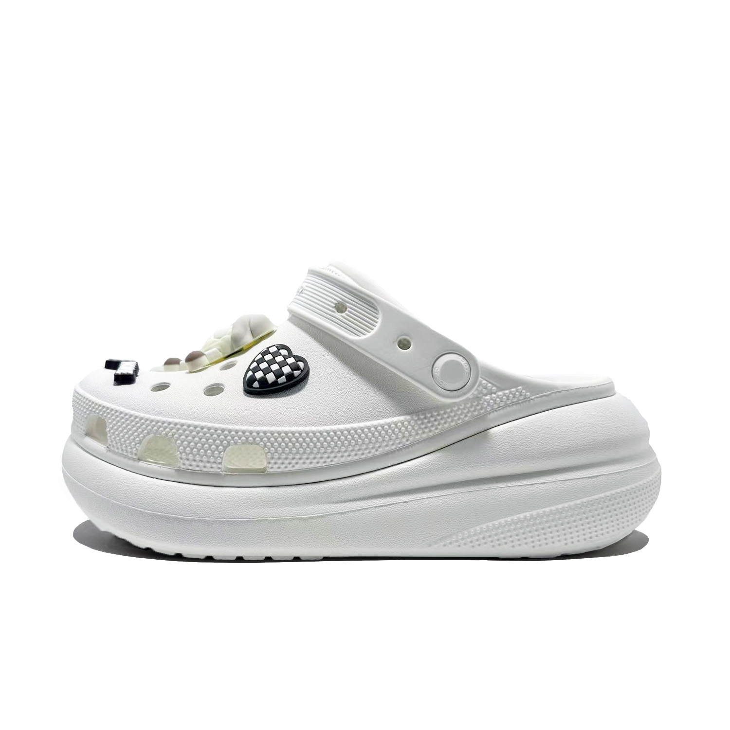 Crocs Двухцветные клоги Crush Clog Unisex бело-белые, цвет White
Crocs Двухцветные клоги Crush Clog Unisex бело-белые, цвет White
