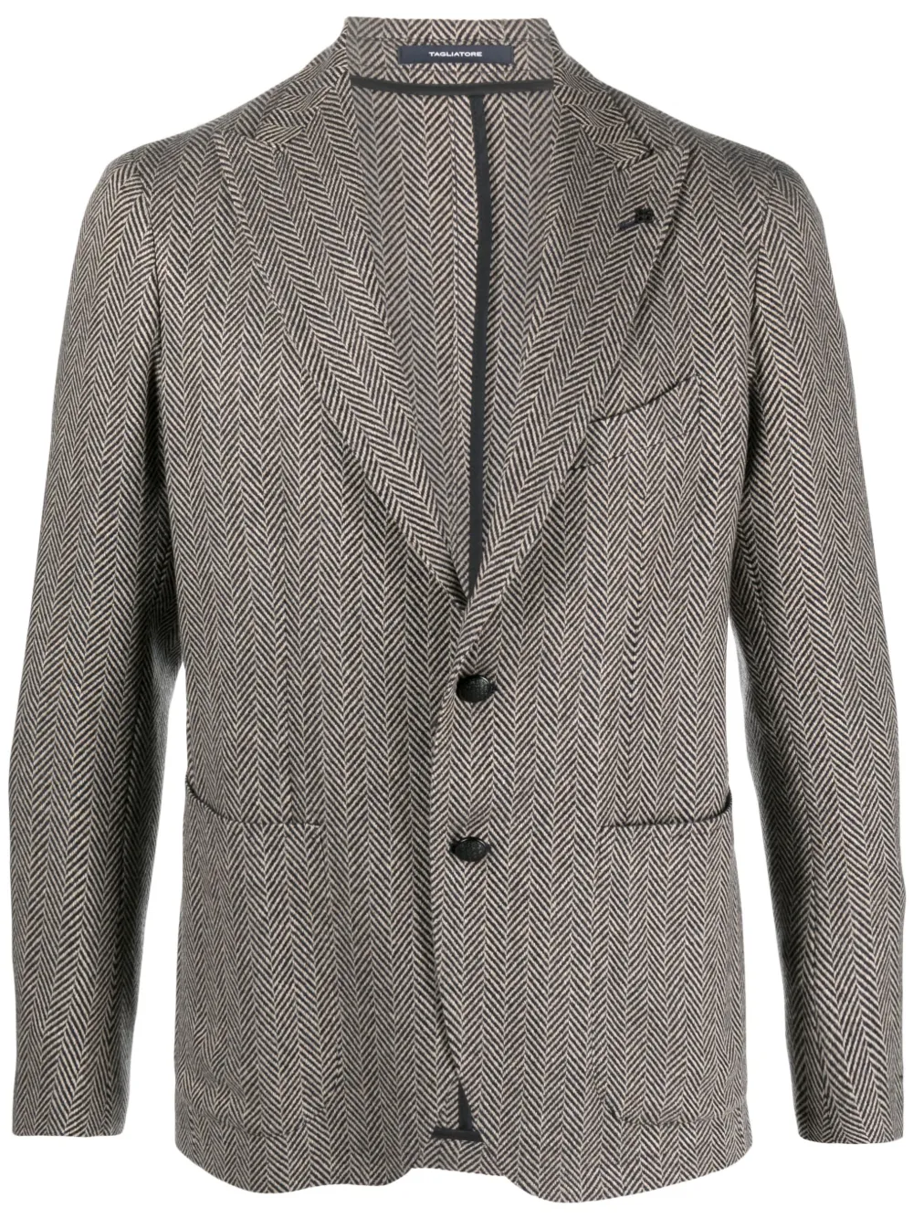 Однобортный пиджак с узором в елочку TAGLIATORE, нейтральный
Однобортный пиджак с узором в елочку TAGLIATORE, нейтральный