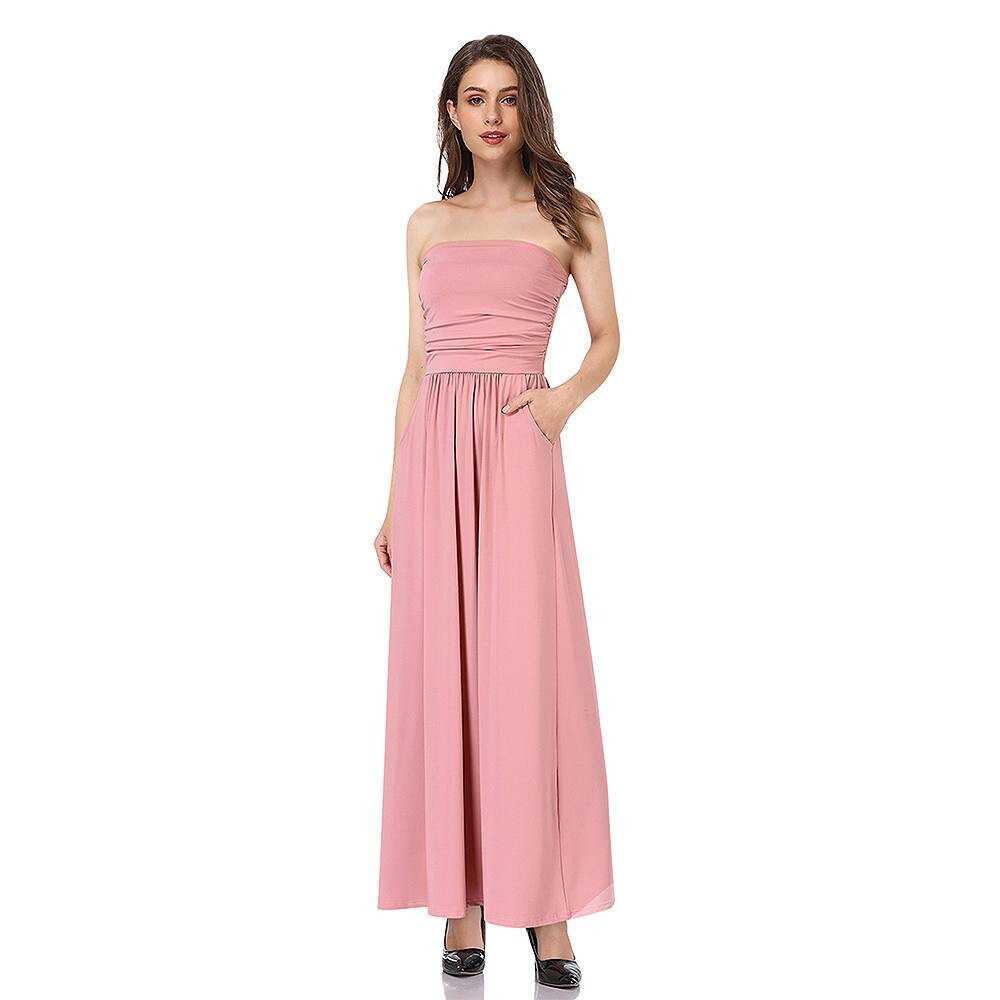 Женские летние макси-платья без бретелек в стиле бохо с высокой талией, винтажное длинное платье макси с цветочным принтом MISSKY, розовый
Женские летние макси-платья без бретелек в стиле бохо с высокой талией, винтажное длинное платье макси с цветочным принтом MISSKY, розовый