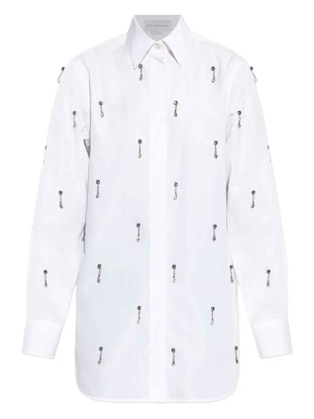 Рубашка, украшенная кристаллами STELLA MCCARTNEY, белый
Рубашка, украшенная кристаллами STELLA MCCARTNEY, белый