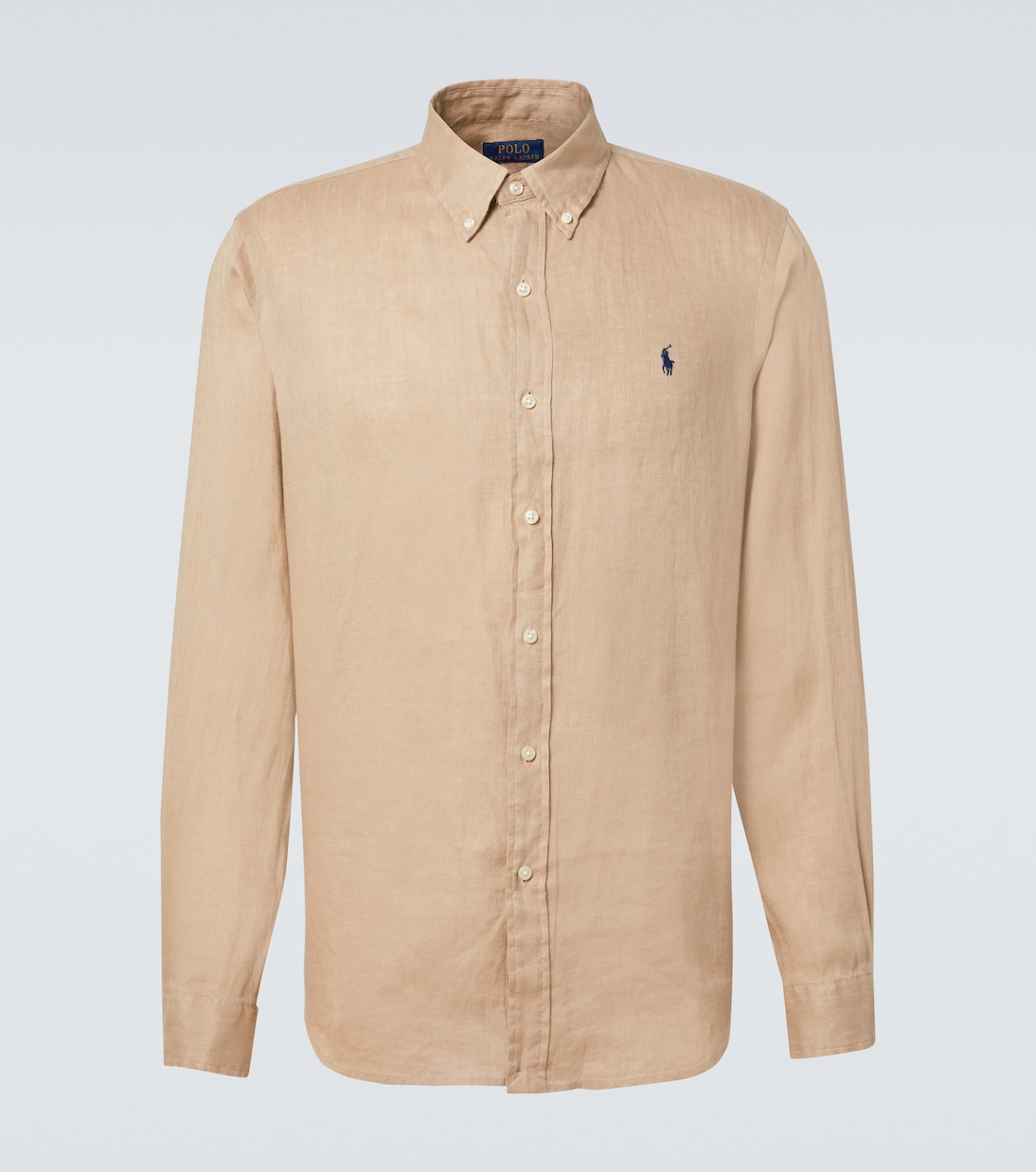 Льняная рубашка Оксфорд Polo Ralph Lauren, Coastal Beige 
Льняная рубашка Оксфорд Polo Ralph Lauren, Coastal Beige