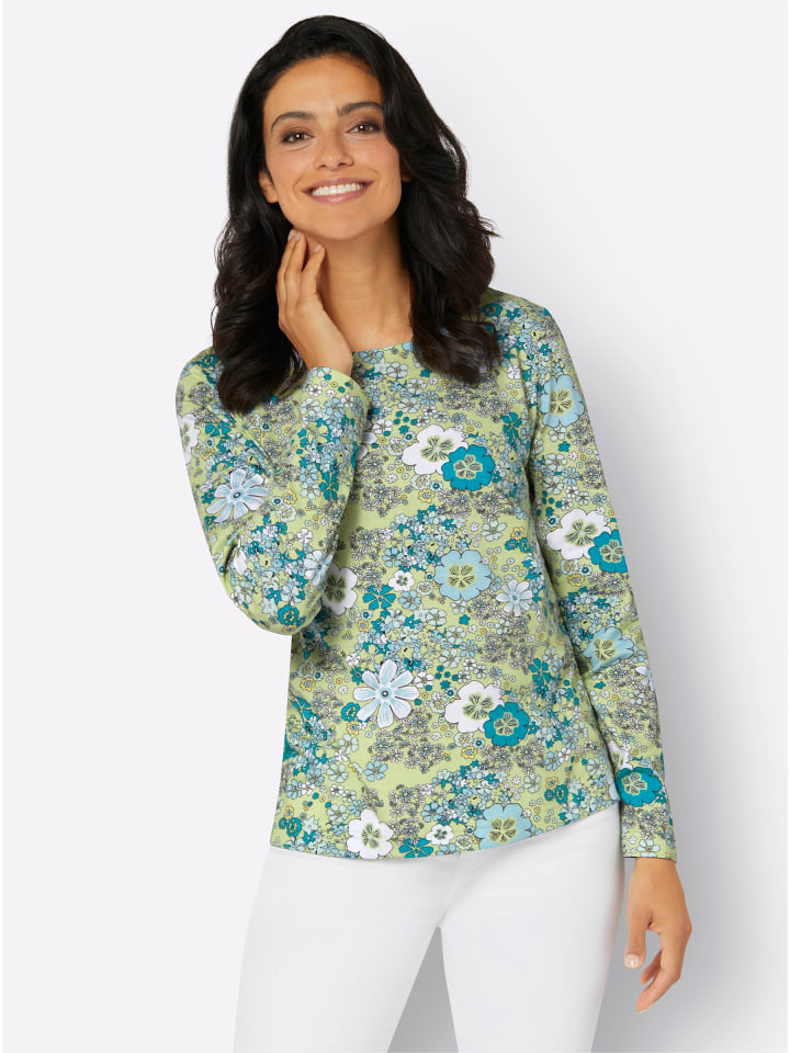 Рубашка с длинными рукавами с фисташковым и мятным принтом WITT WEIDEN
Рубашка с длинными рукавами с фисташковым и мятным принтом WITT WEIDEN