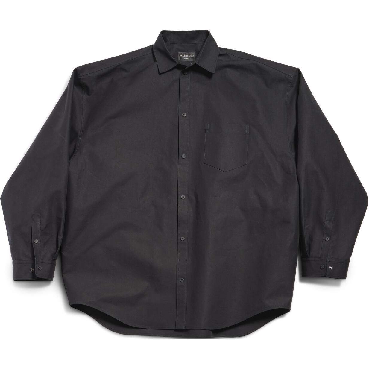 Рубашка унисекс черная Balenciaga, черный
Рубашка унисекс черная Balenciaga, черный