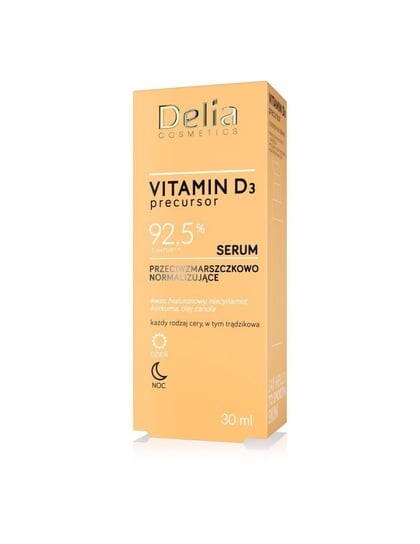 Витамин D3, нормализующая сыворотка против морщин на день и ночь, 30 мл Delia Cosmetics
Витамин D3, нормализующая сыворотка против морщин на день и ночь, 30 мл Delia Cosmetics