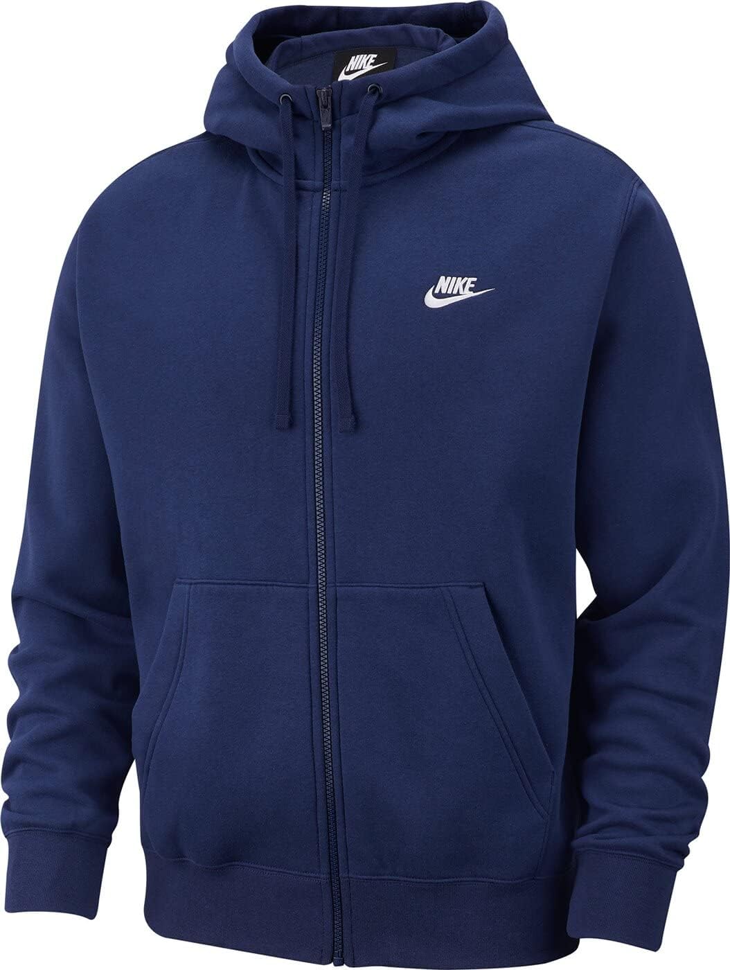 Толстовка с капюшоном Nike Men's Sportswear Club из флиса с застежкой-молнией, Midnight Navy/Midnight Navy/White
Толстовка с капюшоном Nike Men's Sportswear Club из флиса с застежкой-молнией, Midnight Navy/Midnight Navy/White