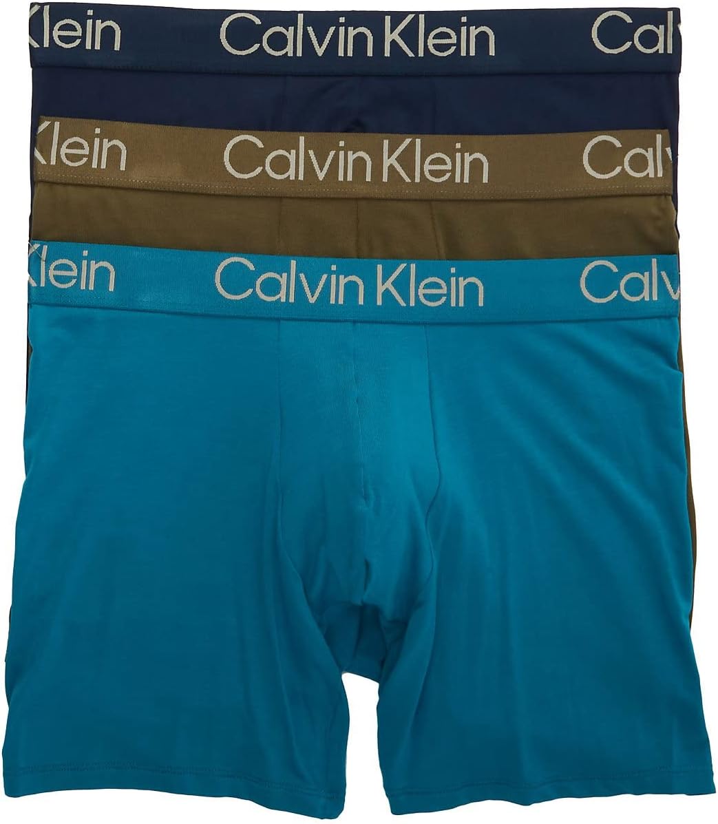 Комплект из 3 мужских трусов-боксеров Calvin Klein Eco Pure Modal - NB3188, Blue Shadow/Blue/Olive
Комплект из 3 мужских трусов-боксеров Calvin Klein Eco Pure Modal - NB3188, Blue Shadow/Blue/Olive