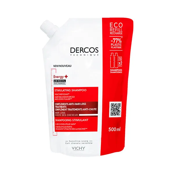 Стимулирующий шампунь Refill Dercos Energy+ Vichy, 500 ml
Стимулирующий шампунь Refill Dercos Energy+ Vichy, 500 ml