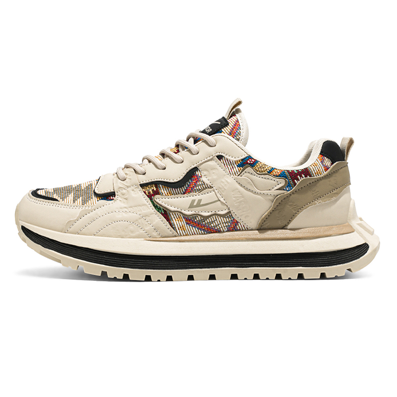 WARRIOR Стойкие к истиранию легкие повседневные низкие кроссовки для мужчин с эффектом увеличения роста - бежевый/хаки/черный, цвет Beige/Khaki/Black 
WARRIOR Стойкие к истиранию легкие повседневные низкие кроссовки для мужчин с эффектом увеличения роста - бежевый/хаки/черный, цвет Beige/Khaki/Black