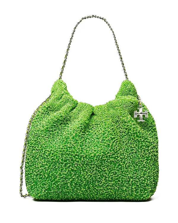 Мини-Сумка-Хобо Fleming с декором Tory Burch, зеленый
Мини-Сумка-Хобо Fleming с декором Tory Burch, зеленый