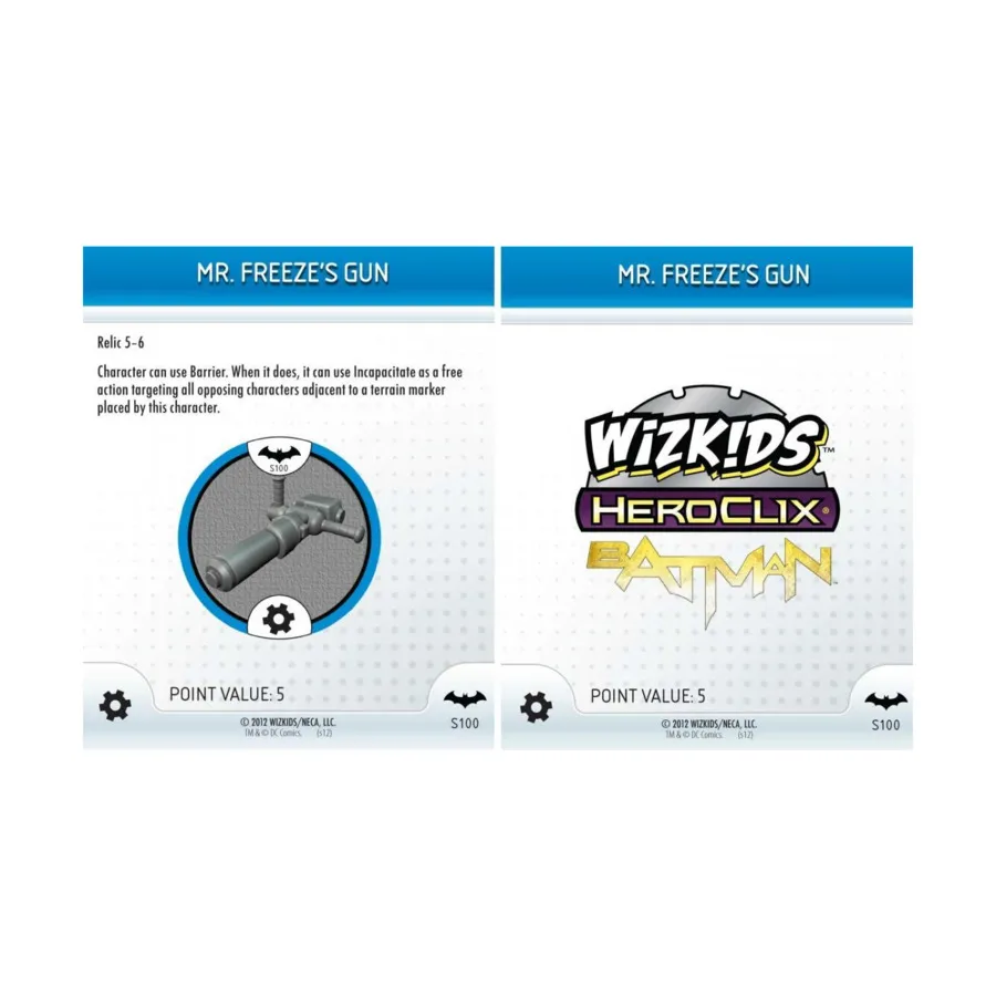 Пистолет мистера Фриза (ограниченное издание) S100 (LE), DC HeroClix - Batman - Singles
Пистолет мистера Фриза (ограниченное издание) S100 (LE), DC HeroClix - Batman - Singles