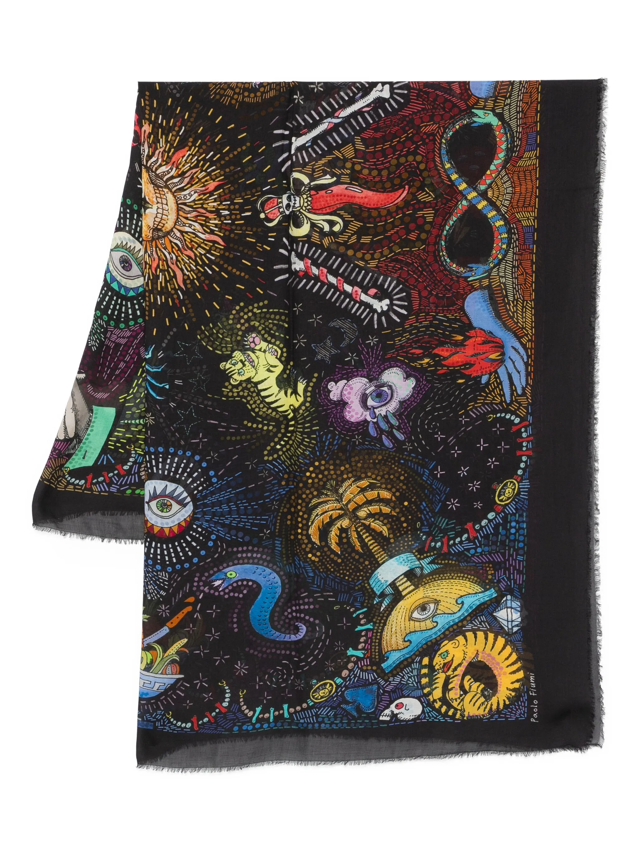 Шарф с графичным принтом Faliero Sarti, черный
Шарф с графичным принтом Faliero Sarti, черный