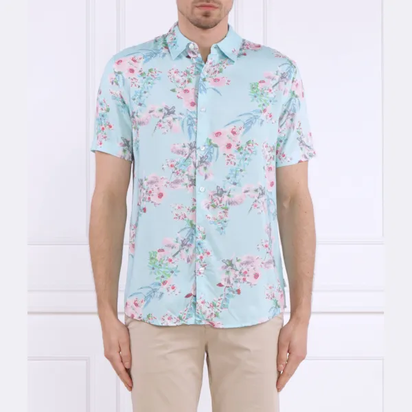 Рубашка узкого кроя SS из эко-вискозы wld orc Guess, синий
Рубашка узкого кроя SS из эко-вискозы wld orc Guess, синий