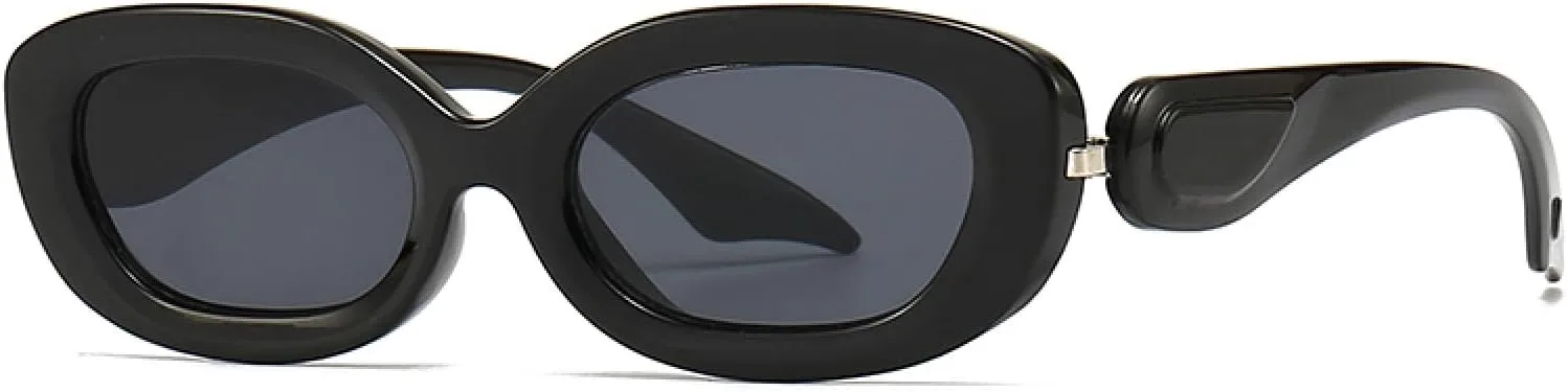 Овальные декоративные солнцезащитные очки для мужчин, современные ретро-дужки, декоративные солнцезащитные очки в стиле "прыгающий" для женщин WNCKSQ, Black
Овальные декоративные солнцезащитные очки для мужчин, современные ретро-дужки, декоративные солнцезащитные очки в стиле "прыгающий" для женщин WNCKSQ, Black