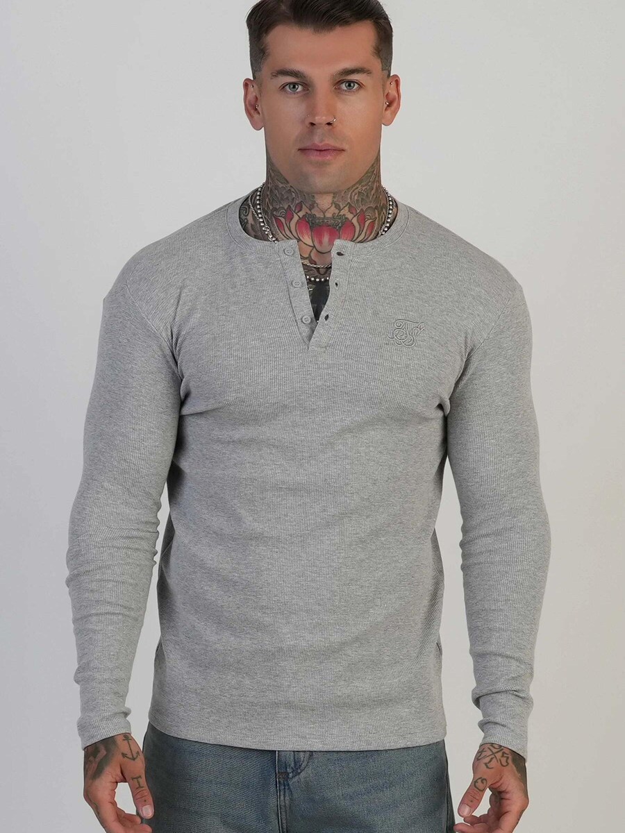 Рубашка SikSilk Henley T-, серый
Рубашка SikSilk Henley T-, серый
