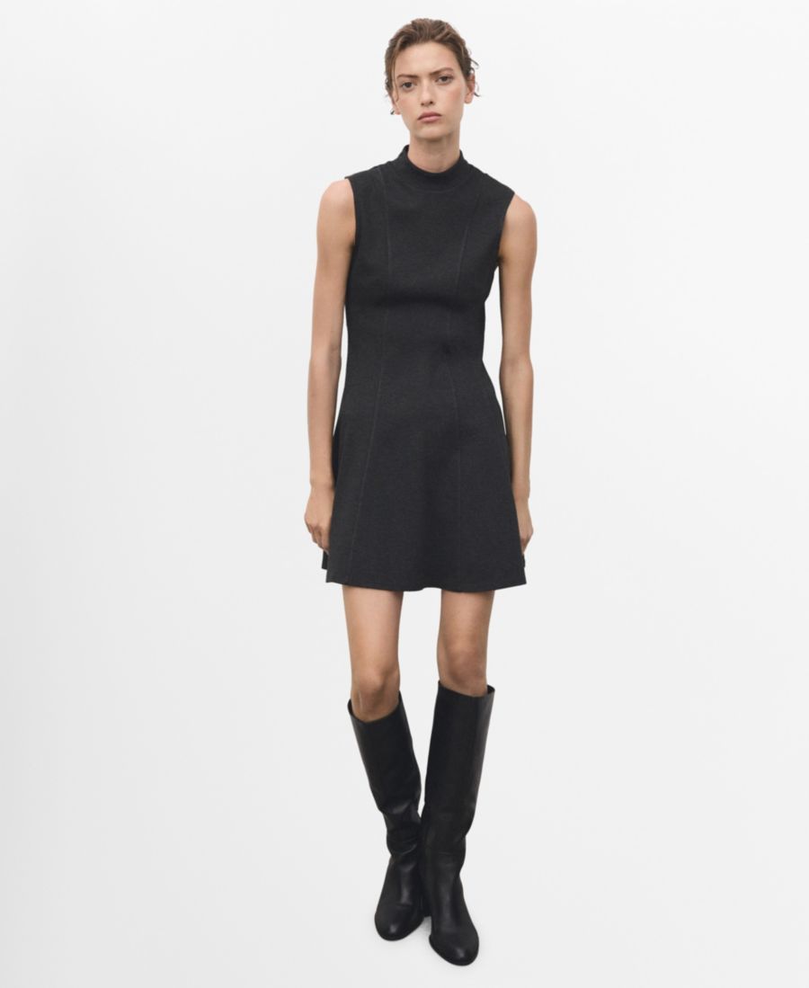 Женское короткое платье со швами MANGO, Gray
Женское короткое платье со швами MANGO, Gray