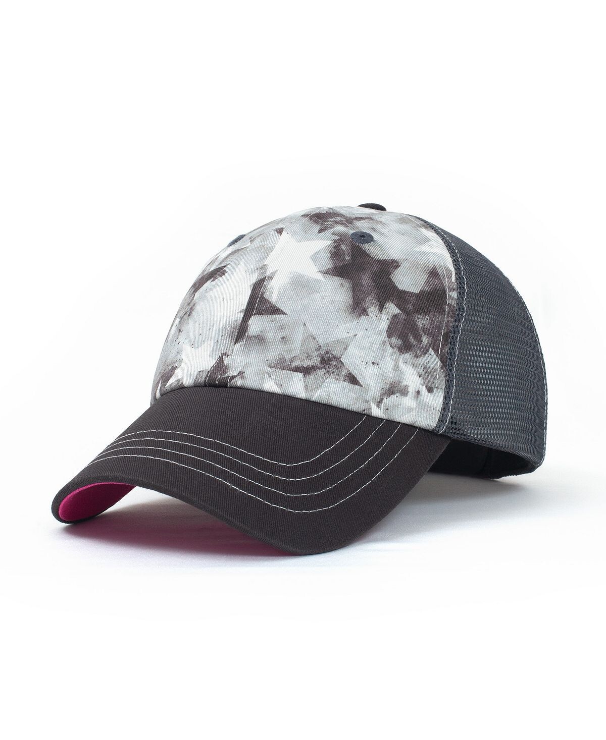 Женская регулируемая сетчатая шляпа Graffiti Lady, черно-белая шляпа со звездами Shady Lady, серый 
Женская регулируемая сетчатая шляпа Graffiti Lady, черно-белая шляпа со звездами Shady Lady, серый