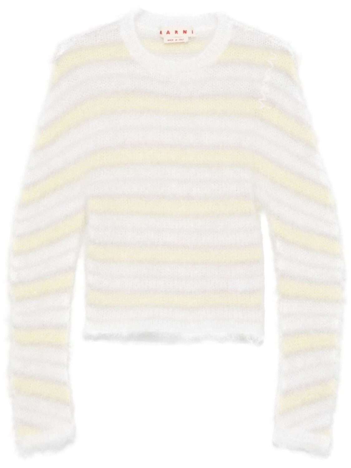 Полосатый свитер Marni, нейтральный цвет 
Полосатый свитер Marni, нейтральный цвет