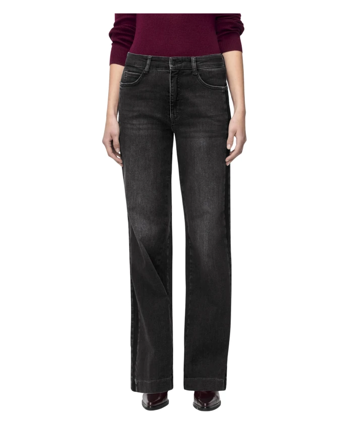 Джинсы из эластичного денима с широкими штанинами Mac, черный
Джинсы из эластичного денима с широкими штанинами Mac, черный