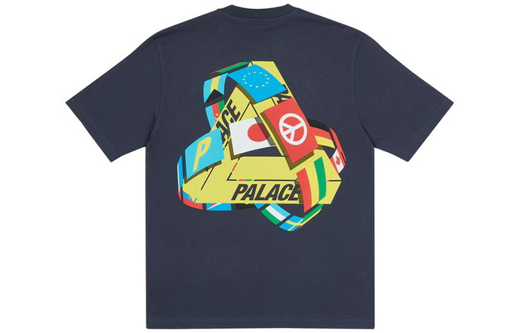 Триколорная футболка PALACE, темно-синяя
Триколорная футболка PALACE, темно-синяя