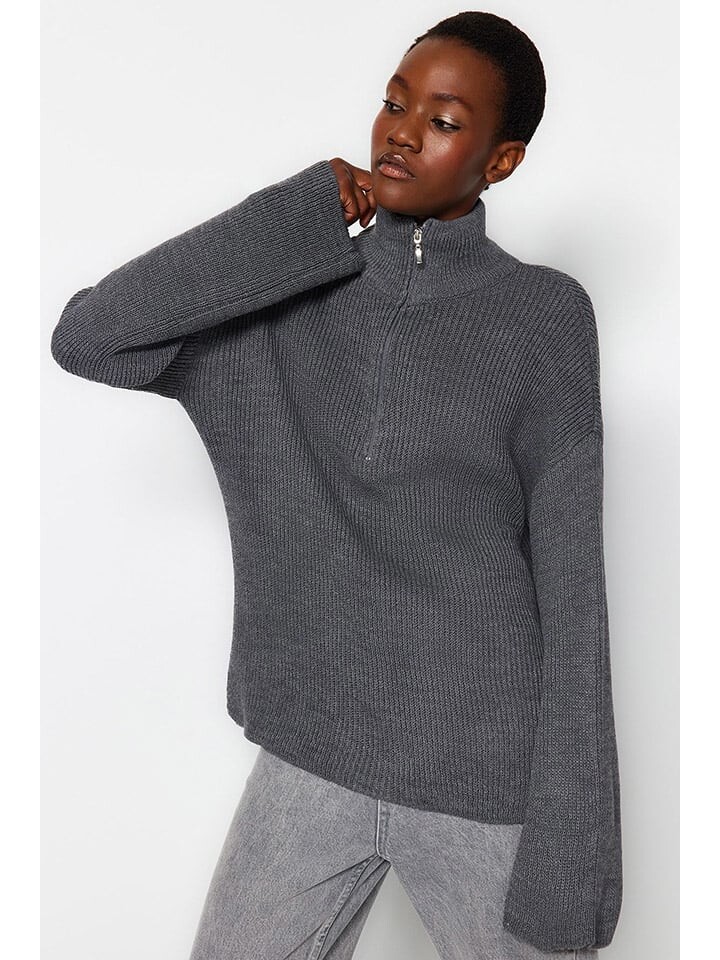 Пуловер trendyol Pullover, серый
Пуловер trendyol Pullover, серый