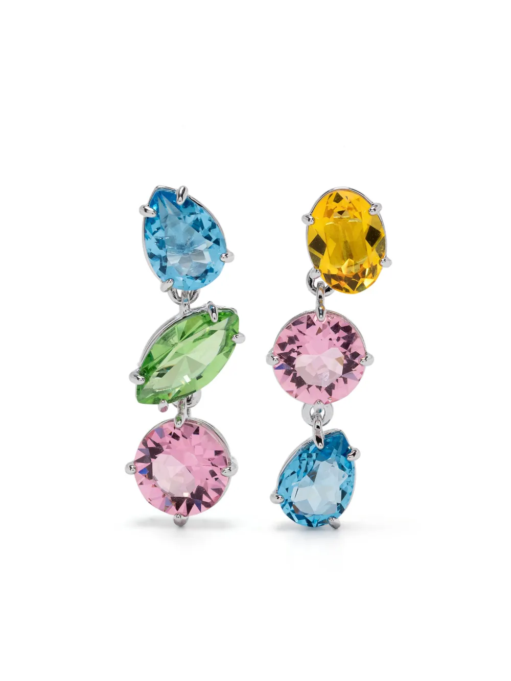 Серьги-подвески Gema Swarovski, серебяный
Серьги-подвески Gema Swarovski, серебяный