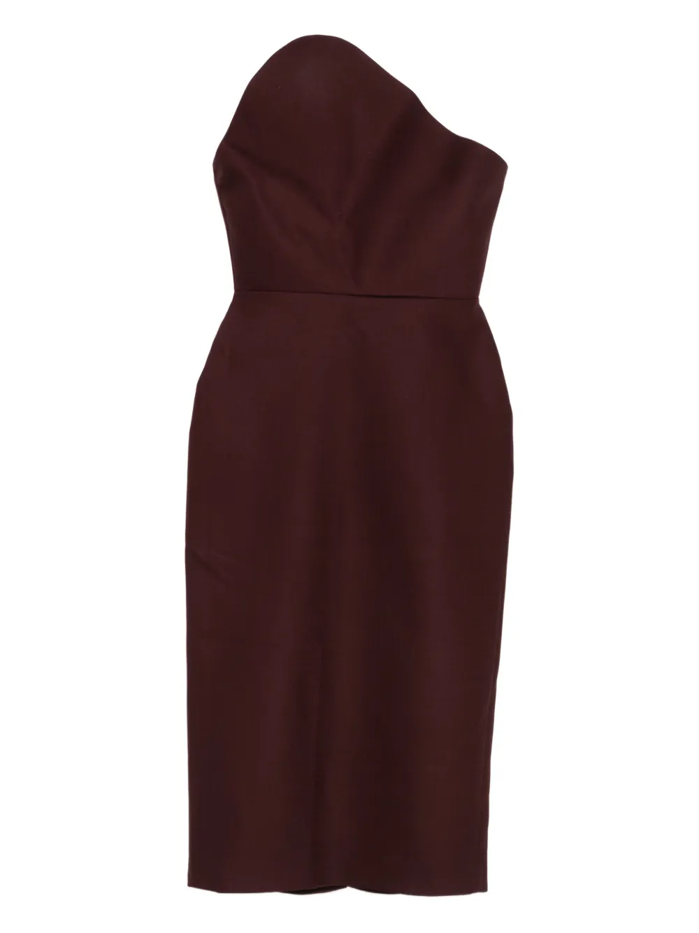 Платье миди без бретелек с асимметричным вырезом David Koma, красный
Платье миди без бретелек с асимметричным вырезом David Koma, красный