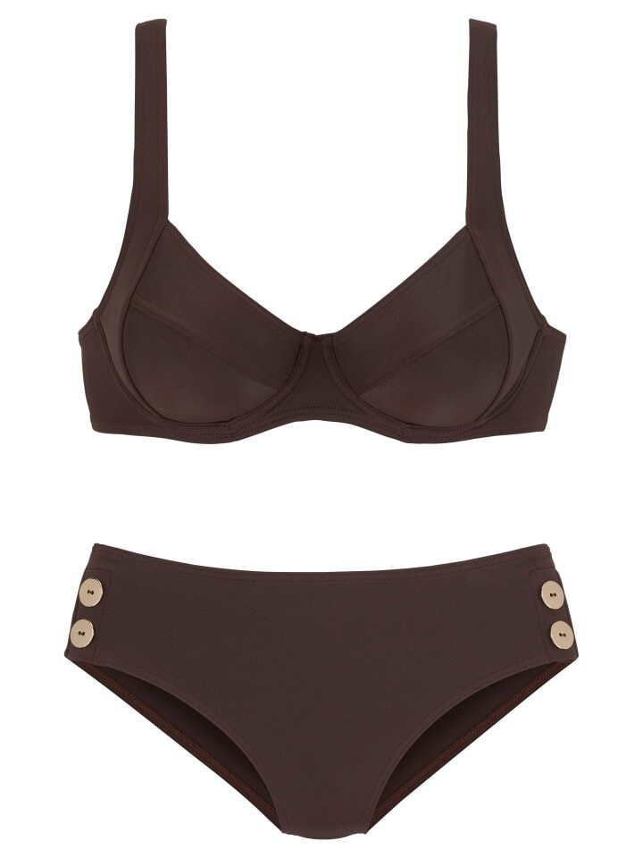 Комплект бикини Vivance, темно-коричневый
Комплект бикини Vivance, темно-коричневый
