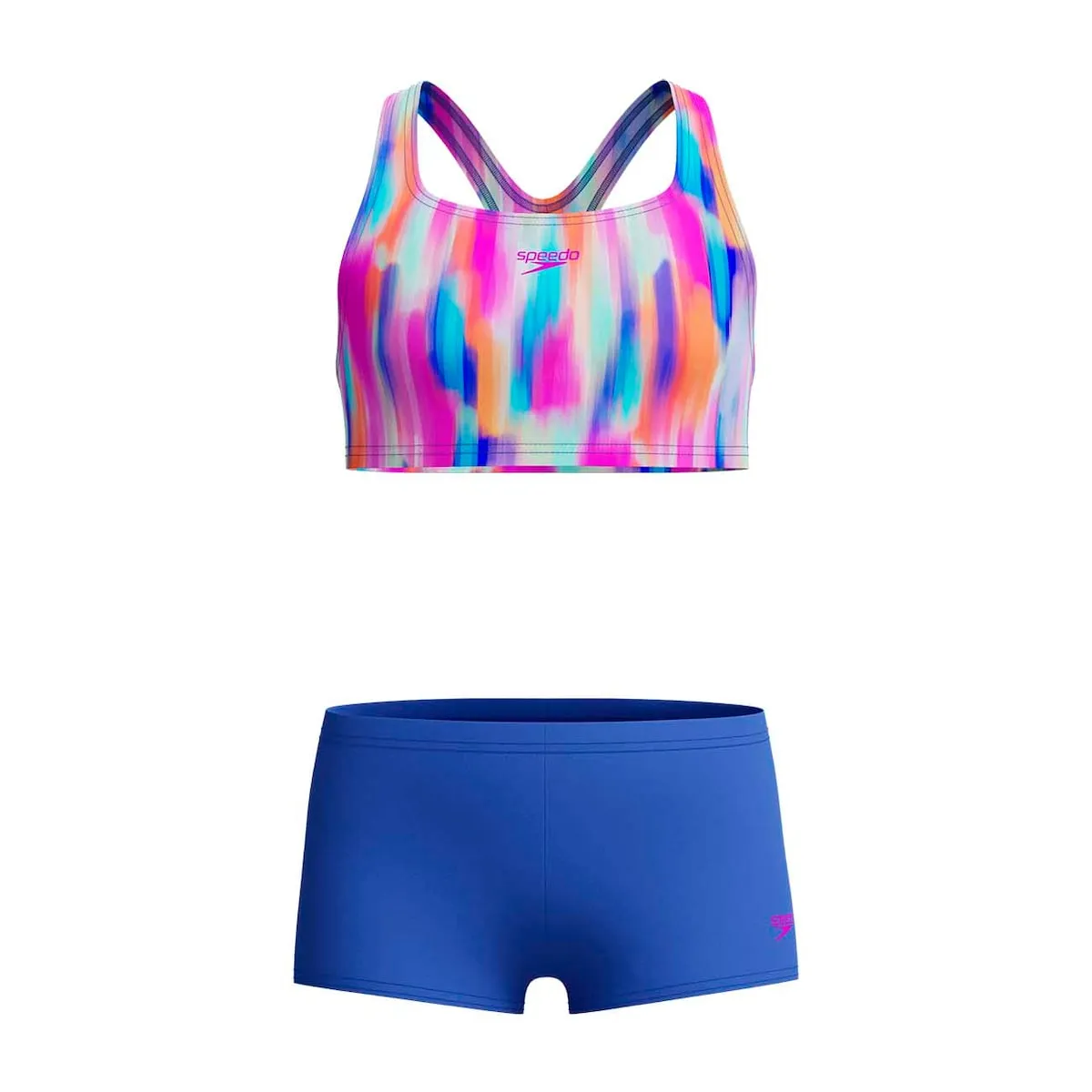 Детский купальник для плавания Allover 2 предмета Бойлег Шорты Speedo, синий
Детский купальник для плавания Allover 2 предмета Бойлег Шорты Speedo, синий