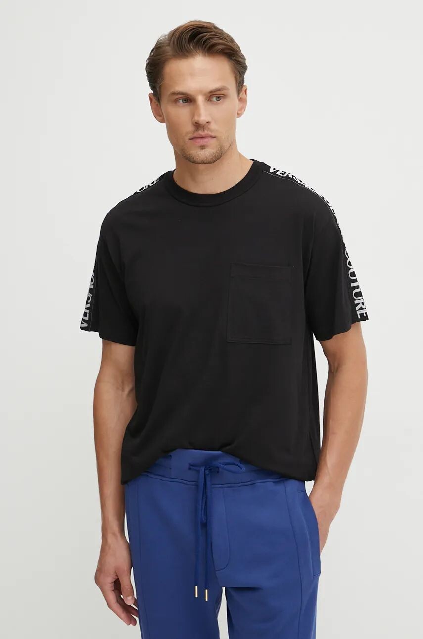 Хлопковая футболка Versace Jeans Couture, черный
Хлопковая футболка Versace Jeans Couture, черный