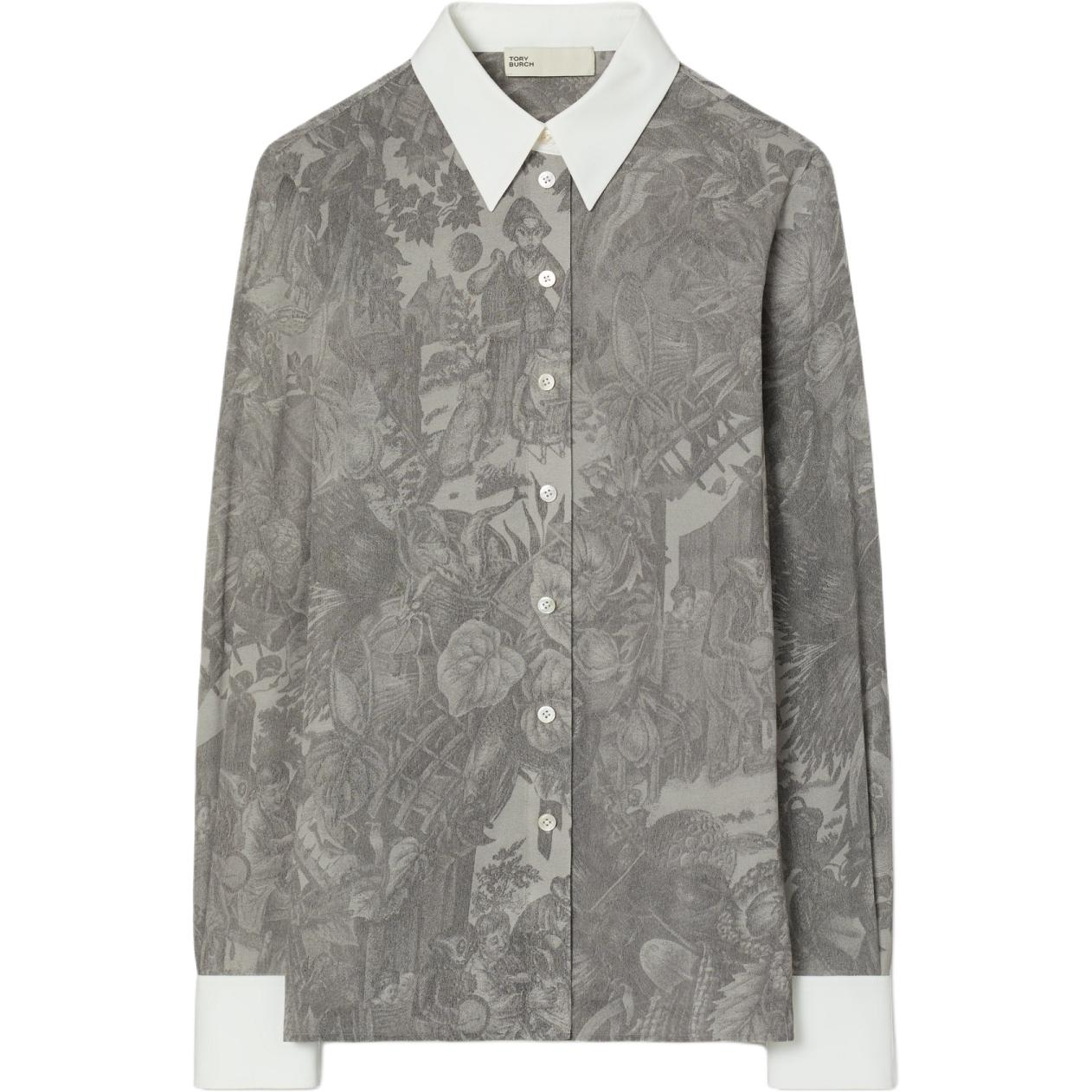 Tory Burch Рубашки унисекс, светло-серый с отворотом, средней высоты
Tory Burch Рубашки унисекс, светло-серый с отворотом, средней высоты