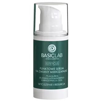 Точечная сыворотка для микровоспалительных поражений Basiclab Esteticus, 15 мл
Точечная сыворотка для микровоспалительных поражений Basiclab Esteticus, 15 мл