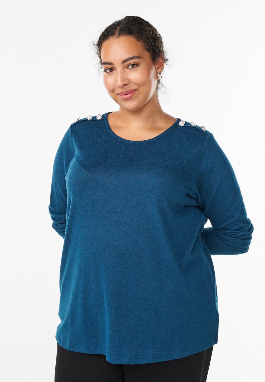 Блуза Zizzi Blouse, Ink Blue Mélange/Mottled Blue
Блуза Zizzi Blouse, Ink Blue Mélange/Mottled Blue
