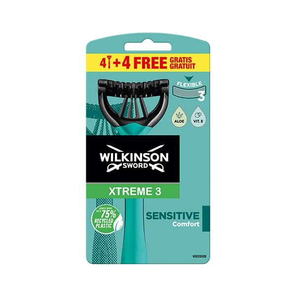 Xtreme3 Чувствительный 4 шт Wilkinson
Xtreme3 Чувствительный 4 шт Wilkinson