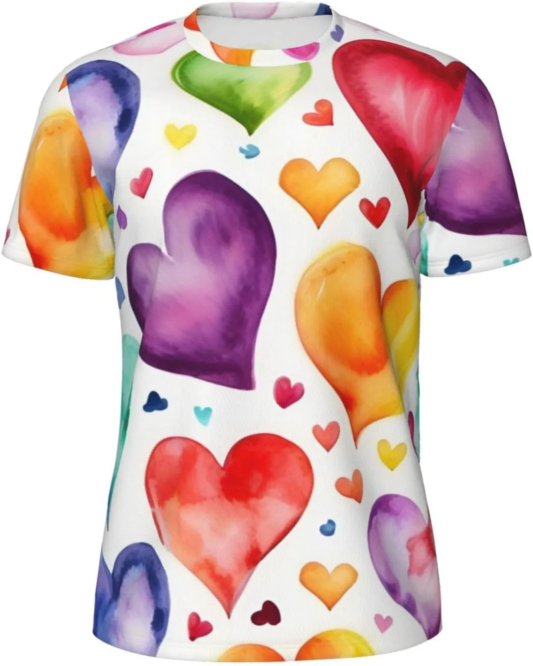 Футболка мужская летняя с принтом Rainbow Hearts, легкая и дышащая SDFHU
Футболка мужская летняя с принтом Rainbow Hearts, легкая и дышащая SDFHU