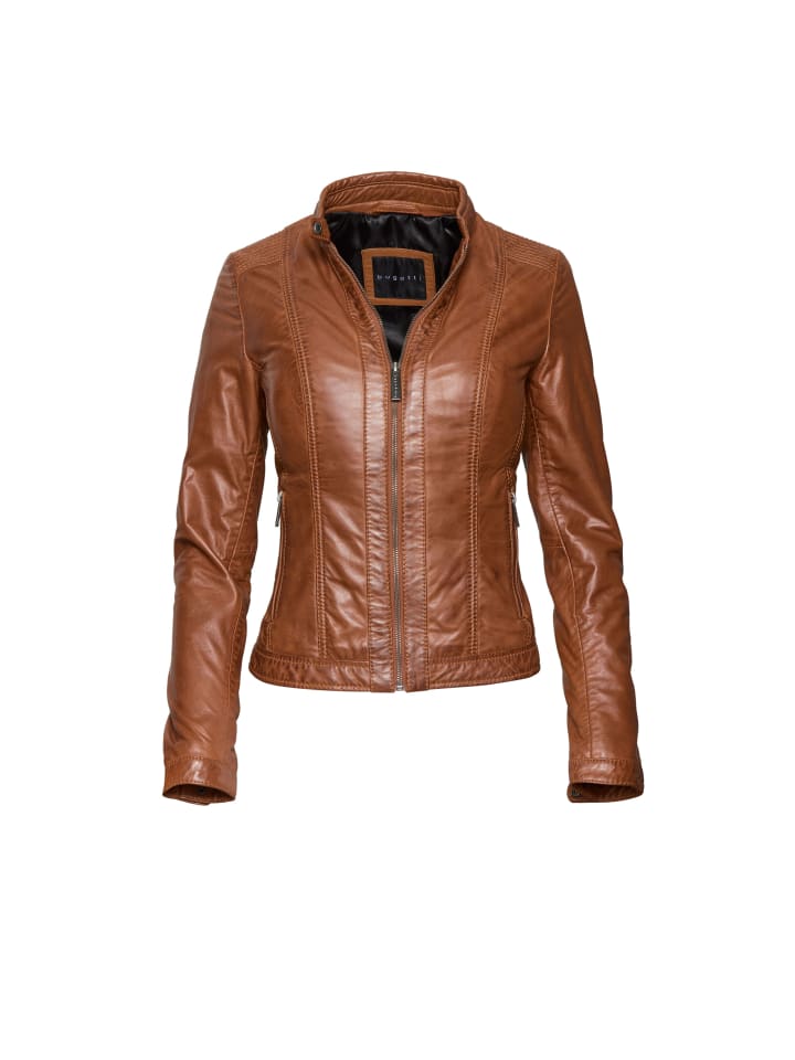 Bugatti Кожаная куртка BULady-121 коньячного цвета
Bugatti Кожаная куртка BULady-121 коньячного цвета