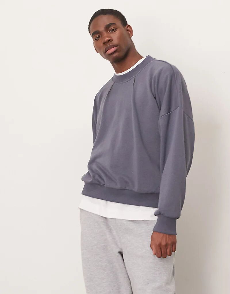 Толстовка свободного кроя с заниженной линией плеч и контрастной строчкой в угольно-сером цвете ASOS DESIGN
Толстовка свободного кроя с заниженной линией плеч и контрастной строчкой в угольно-сером цвете ASOS DESIGN