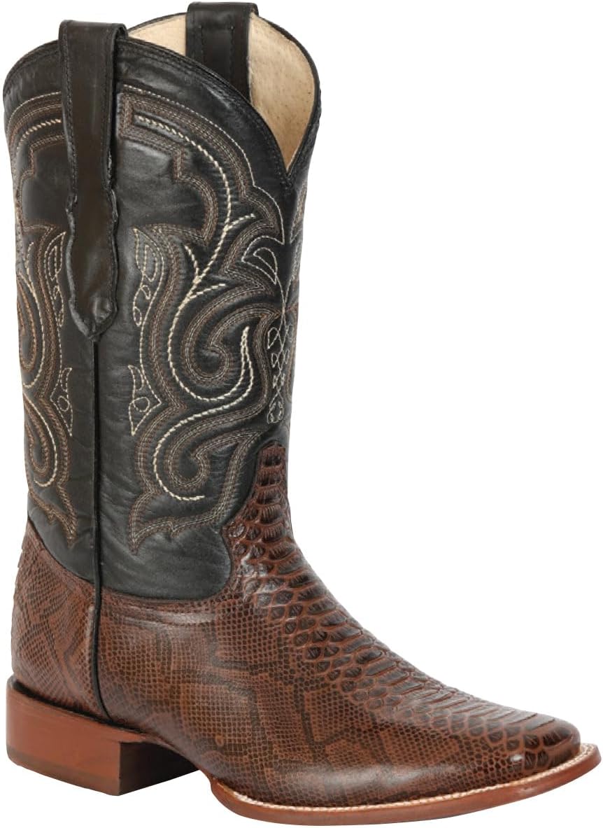 Мужские ковбойские сапоги для родео из кожи с узором под питона, квадратный носок Generic, коричневый
Мужские ковбойские сапоги для родео из кожи с узором под питона, квадратный носок Generic, коричневый